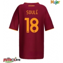 Camiseta AS Roma Matias Soule #18 Primera Equipación para mujer 2025-26 manga corta